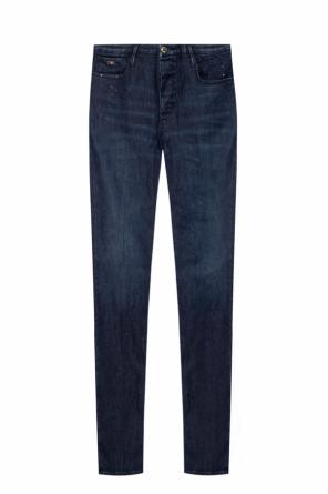 Jeansy z aplikacją z logo, zdjęcie 1 Jeansy z aplikacją z logo od Emporio Armani
